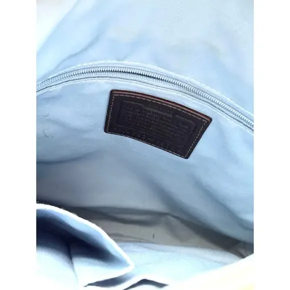 Coach Blue Vintage Denim Patchwork Y2K Coach Shoulder/Crossbody Purse - Picture 3 of 9